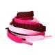 100% Polyester Flat Shoe Laces Rope Pink Shoelaces Bulk Customized