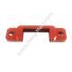 Custom CNC Precision Turned Parts Red Spray Painting OEM CNC Turning Parts