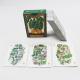 Customized Printed Premium Green Plants Playing Cards 63x88mm Magic Playing Card