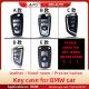 Shock Resistant BMW Leather Car Key Case With Embossed Logo