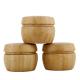 2 Oz 2.95 Inch Bamboo Lid Cosmetic Jar 30ML Airless Pump Cream Jar