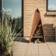 1500mm High Corten Steel Outdoor Fireplace