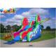 Three Line Commercial Inflatable Slide 0.55mm PVC With Air Blower