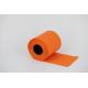 Solid orange toilet tissue roll