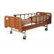Hemodialysis Mechanical Hospital Bed With Aluminum Fence , Two Cranks Medicare Hospital Bed