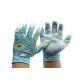 Nitrile Coated Garden Work Gloves Polyester Liner Clear Safety Gloves