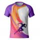 100% Polyester Full All Over Sublimation Printed T Shirts Running Sport Tshirt Quick Dry