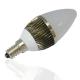 Dimmable 3W AC100 - 240V Candle Cold White Led Light Replacement Bulbs For Home