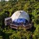 Outdoor luxury 8m Diameter waterproof canopy safari glamping resort round hotel geodesic dome tent