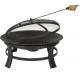 Minimalism Style Round Charcoal Grill As Fire Pit Concrete For Warming
