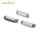 D Subminiature Connector 25 Pin D Sub Connector PCB Header Through-Hole Straight Pin
