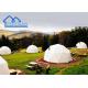 Fireproof Waterproof Clear 5m Diameter Small Round PVC Door Event Dome Glamping Hotel Tent For Sale