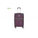 Tapestry Suitcase Soft Sided Luggage with Three Front Pockets and Skate Wheels