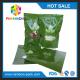 Glossy Printing  Plastic Stand up Bag with clear window for tea Packaging with bottom gusset