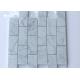 Mosaic Carrara Marble Floor And Wall Tiles 18pcs Sheet Corrosion Resistance