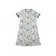 100% Cotton Interlock Ladies Night Dresses Sleepwear European Design Anti Wrinkle