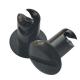 OE NO. Universal .500 Black Quarter Turn Fasteners Sprintcar with Grip Aluminum Dzus Button Dome Head