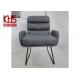 Nordic Upholstered High Back Velvet Office Chair No Wheels
