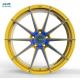 24 Inch Lightweight Forged Alloy Wheels Brushed Gold Super Light Rims