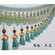 Handmade fashionable chain beads lace tassels fringes for curtain/sofa/pillow/stage decoration