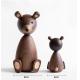 Odorless Handmade Wooden Toys Tabletop Small Wooden Animal Multiple Color