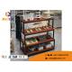 Furniture Steel Wood Display Rack Custom Modern For Retail Store Shoe Display