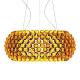 Golden Yellow Modern Hanging Pendant Lights Glass Caboche Suspension lamp