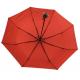Manual Open Over Printing Red Umbrella 3 Folds