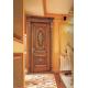 Customized Single Open Door Retro Style Interior Solid Wood Door ISO9001 Approved