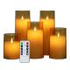 Yellow Light LED Pillar Candles For Home Decoration Battery 2 X AA Battery Occasion Other