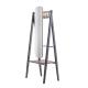 Oak wood cloth stand with sliver mirror and bag rack in Smooth painting for Bedroom Wardrobe closet used furniture