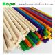 Various size natural color multi-colored round wood dowl wooden rods for children DIY craft work