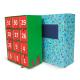 Candy Rectangular Cardboard Christmas Advent Calendar Gift Box Beauty Packaging
