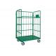 Steel Wire Foldable Rolling Trolley Tool Cart for Warehouse Logistic Workshop