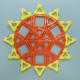 Plants Themed Magnetic Childrens Blocks Toys Sun Shapes Creativity Learning