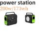 Easy Operation 200W Portable Power Station with Solar Charging and Lithium-Ion Battery