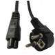 Custom Eu Plug Cable , European Laptop Power Cord PVC Copper Material