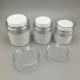 15g 30g 50g Refillable Acrylic Airless Pump Cream Jar  With Double Wall For Facial Cream Foundation