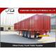 Steel Material  Livestock Cattle Trailers With Double Chamber 3-8 mm Flat Bed