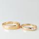 Contracted Romance Wedding 18K Gold Everstylish Couple Rings
