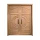 ISO9001 HDF Modern Wooden Entrance Doors 160cm Solid Core Entry Door