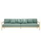 European Modern Simple Wooden and Fabric Sectional Sofa Set ZZ-T-040