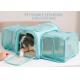Expandable Cat Dog Soft-Sided Pet Travel Carrier Bag With Removable Fleece Pad And Pockets