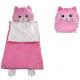 Pink Kids Character Sleeping Bag Includes Carrying Bag For Travel