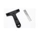 Stainless Steel Clean Scraper Portable Cleaning Shovel Knife Glass Floor Tiles Scraper Remover Blade Hand Tool Black