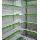 Double Side Pharmacy Display Racks With Green Columns And Front Board