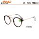 Fashionable round reading glasses,made of pc frame,metal temple with plastic tip