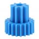 Double Gears High Precision Gears Of Plastic Gear Moulding In Blue Color