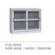 Glass door steel cupboard FYD-W002 H900XW900XD400,low height,one adjust shelf,KD strucutre