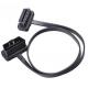 Double Angle16 Pin Male To Female OBD II Extension flat Cable